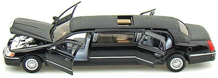 Kumar Toys Kinsmart Die-Cast Metal 1999 Lincoln Town Limousine Car ,Multicolor