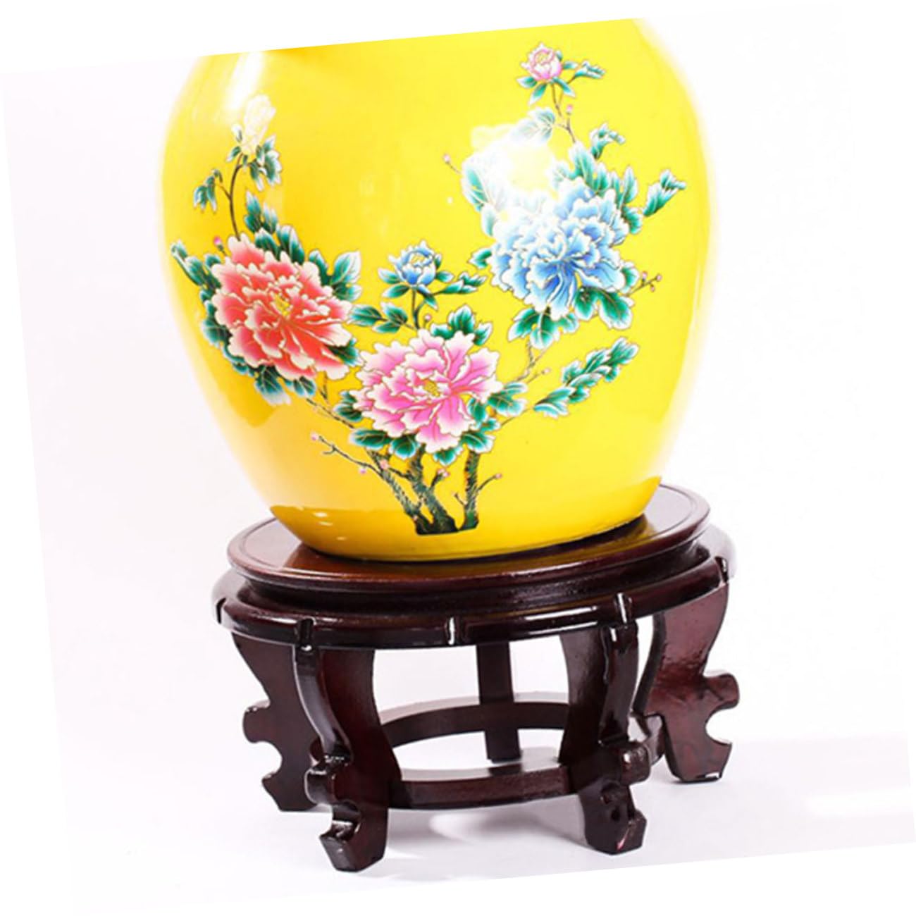 TOYANDONA Soporte de Madera para Macetas Elevación, Base Resistente de Material Sintético para Jardín y Decoración del Hogar en Entrada