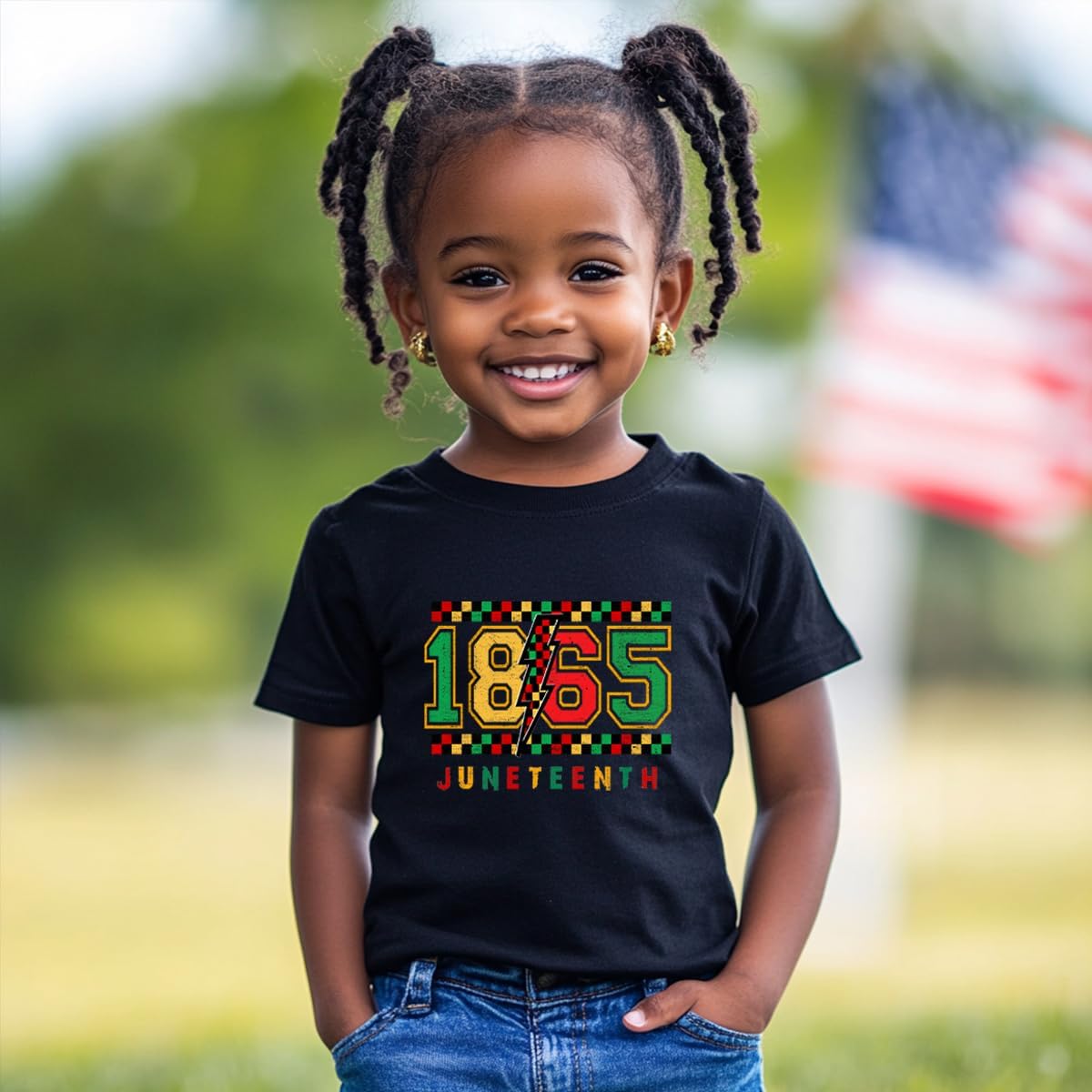Juneteenth Shirt for Toddler Boys Girls 1865 Tshirts Cotton Short Sleeve Tees 2-12 Years
