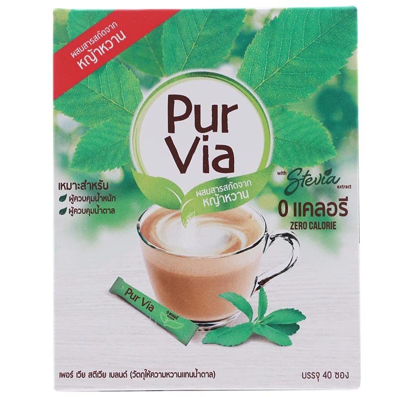 Pur Via, edulcorante, mezcla de estevia, 1.13oz paquete de 1 unidad