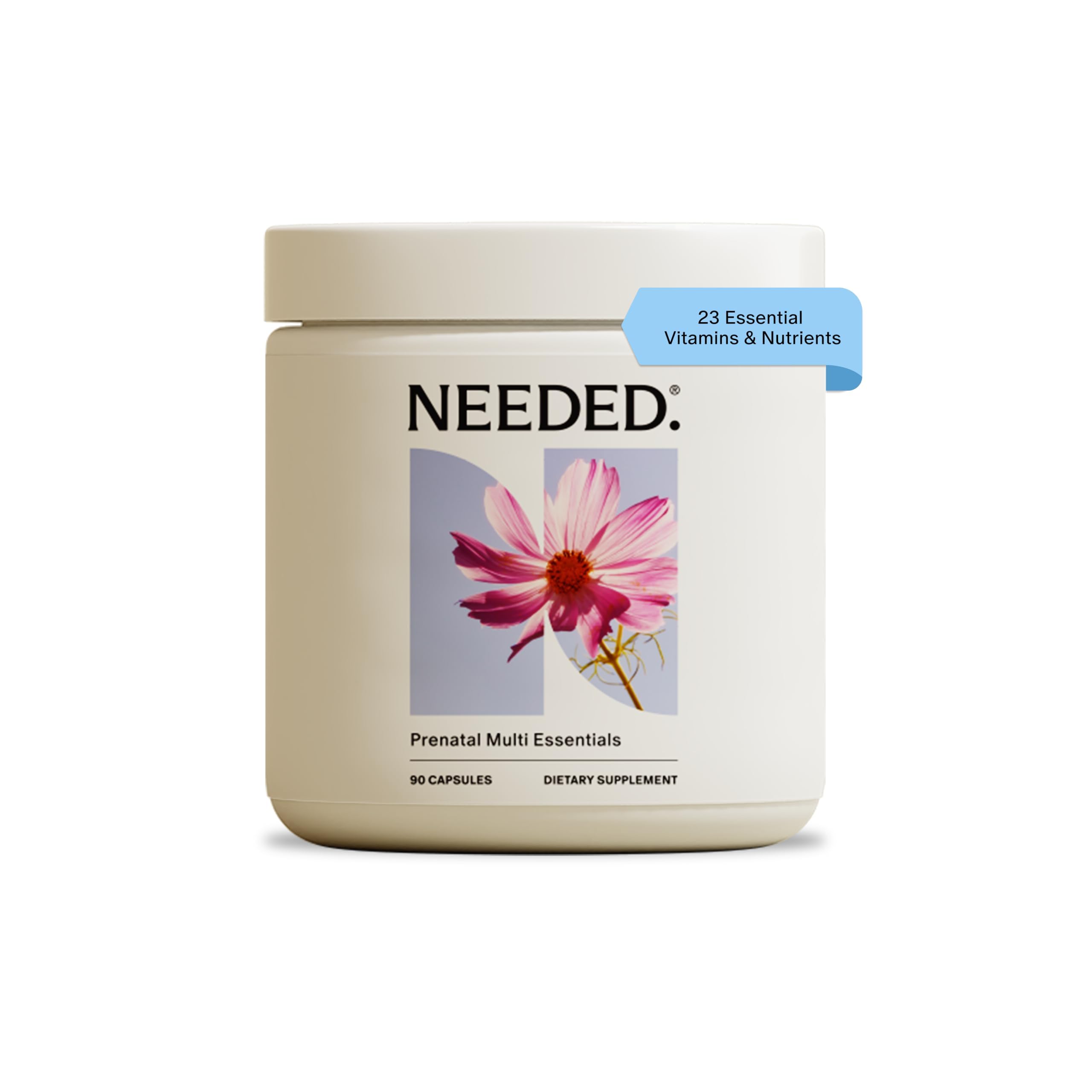 Needed. Multivitamin for Prenatal | Prenatal Multi Essentials Capsule- Pregnancy, Breastfeeding, Postpartum | Expertly-Formulated & Third-Party Tested, | 30-Day Supply