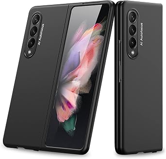 لـ Samsung Galaxy Z Fold 3 5G Case 2021, 2 في 1 فائق النحافة وخفيف الوزن مضاد للتآكل مقاوم للزي PC غطاء صلب للانزلاق لـ Samsung Galaxy Z Fold 3 5G Heavy Duty Protection Case
