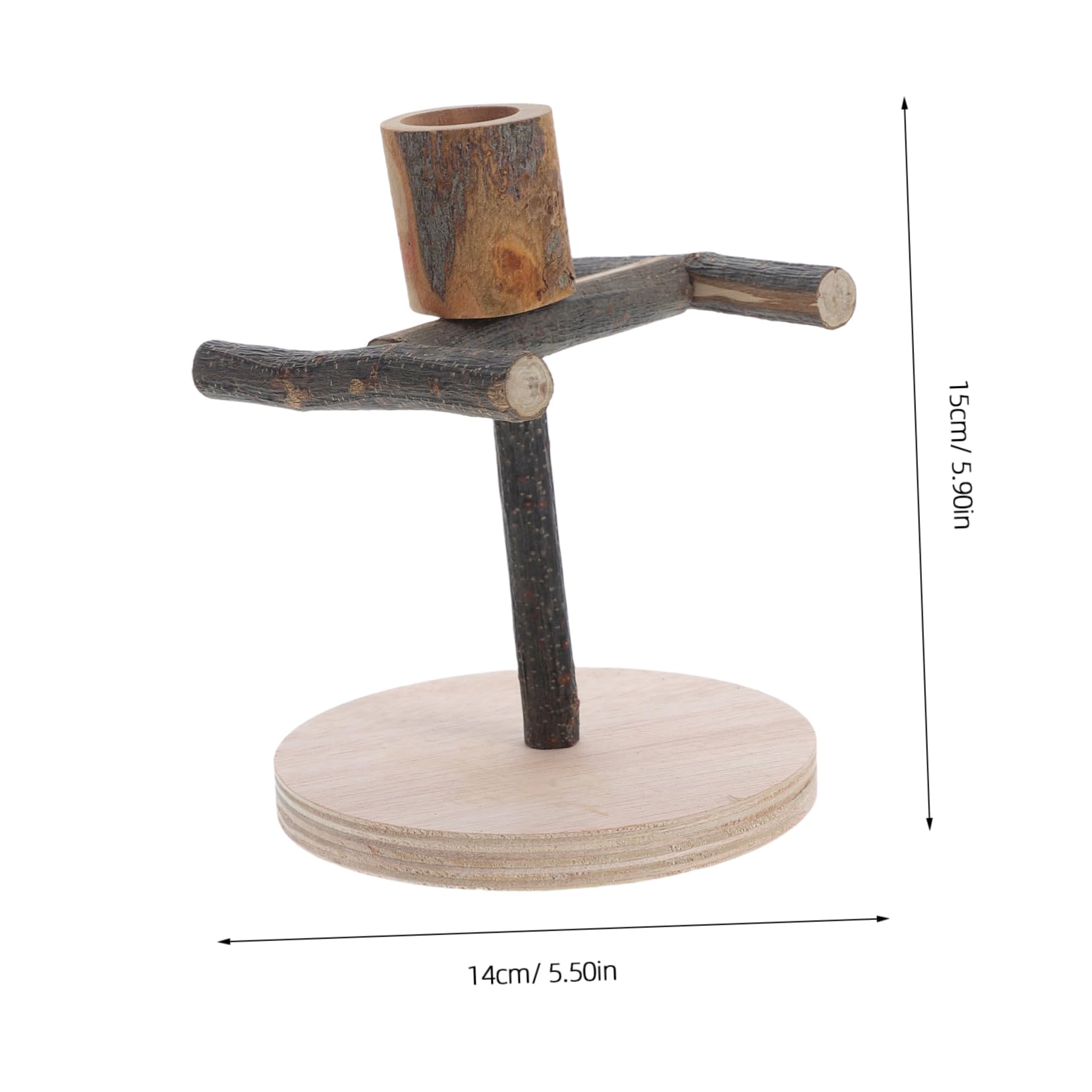 SUPVOX Portable Parrot Playstand Feeding Cup Training Stand for Cockatiel Parakeet Cage Accessories