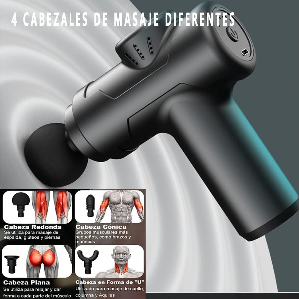 DEVKUVAR Massage Gun Deep Tissue & Muscle Massager, Facial Relaxer Pain Relief 6 Speeds Percussion Massage Device Unisex Massager Machine For Full Body DEVKUVAR Massage Gun Deep Tissue & Muscle Massager, Facial Relaxer Pain Relief 6 Speeds Percussion Massage Device Unisex Massager Machine For Full Body