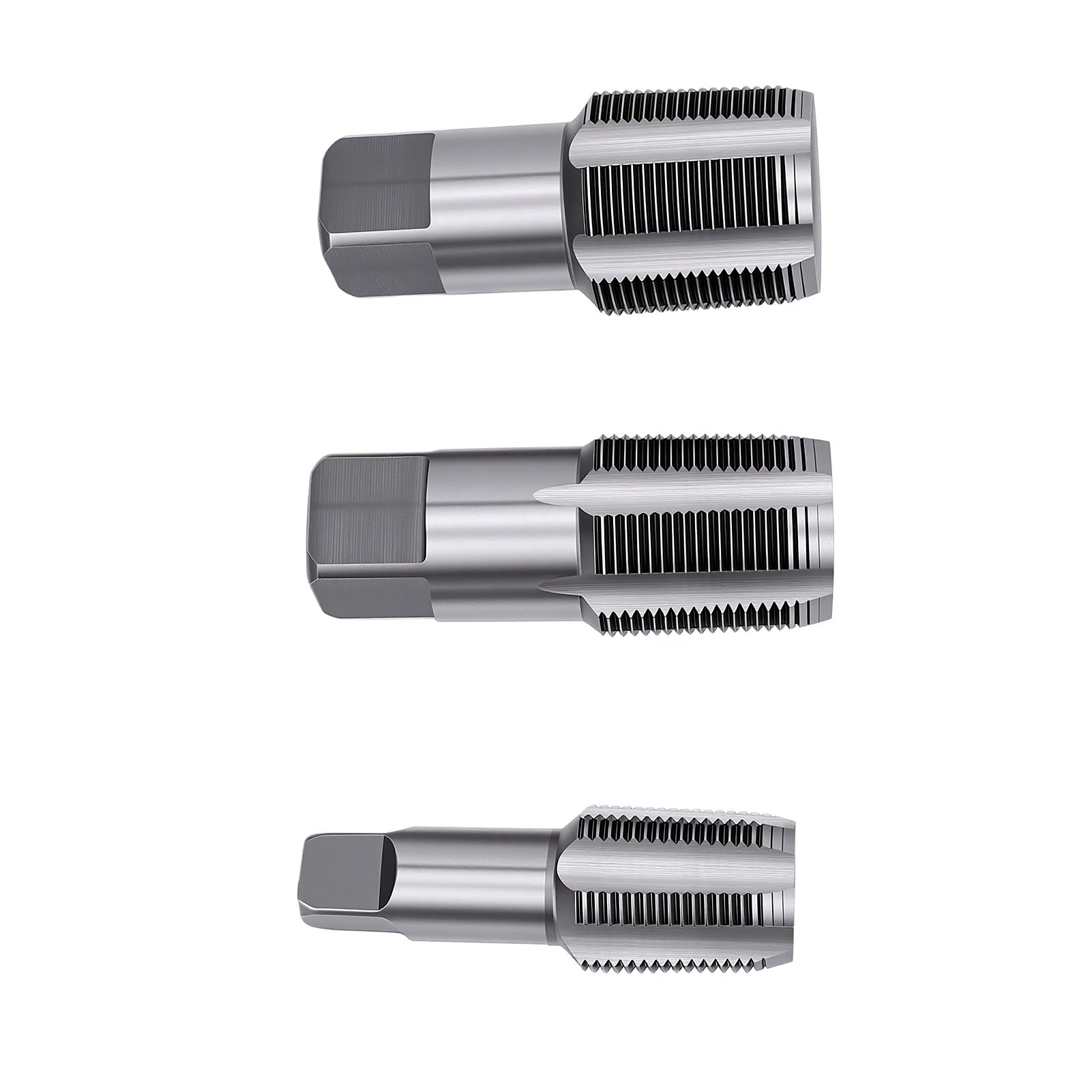 FTVOGUE Juego de Grifos para Tuberías NPT de 3 Piezas, Rosca Manual de