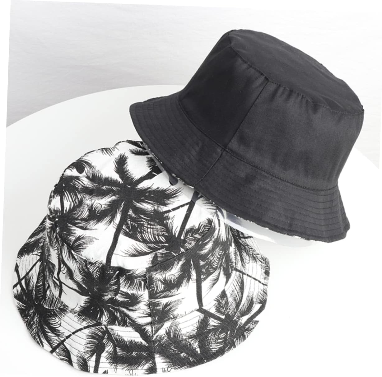 2 Pcs Coconut Bucket Hat Summer Bucket Hat Lovely Sun Retro Fisherman Wide Brim for Adults