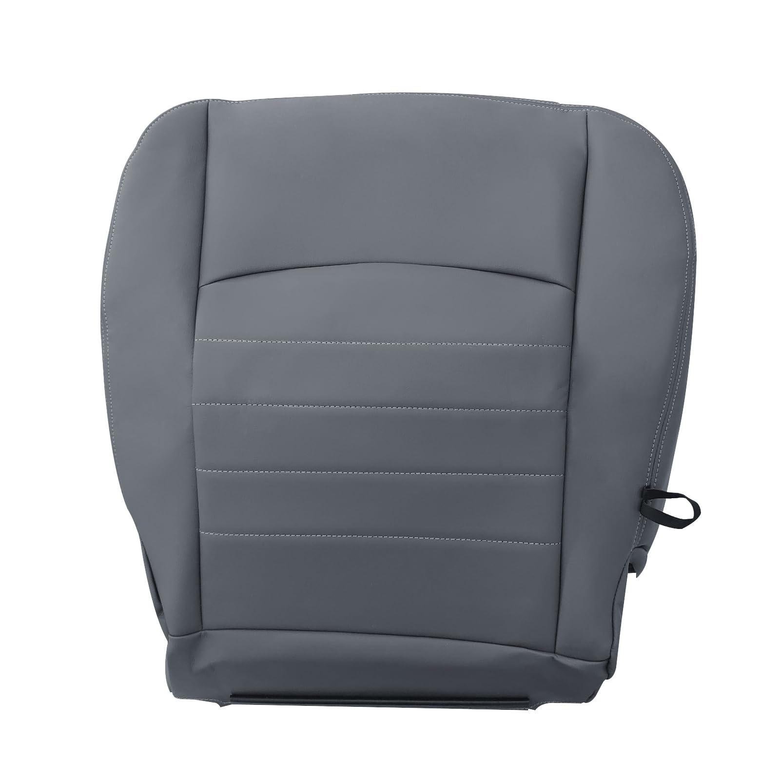 driver side bottom leather seat cover gray compatible with 2013-2018 dodge ram 1500 2500 3500 4500 5500 st, base, work truck, cab & chassis, express, tradesman, outdoorsman, 2wd, 4x4