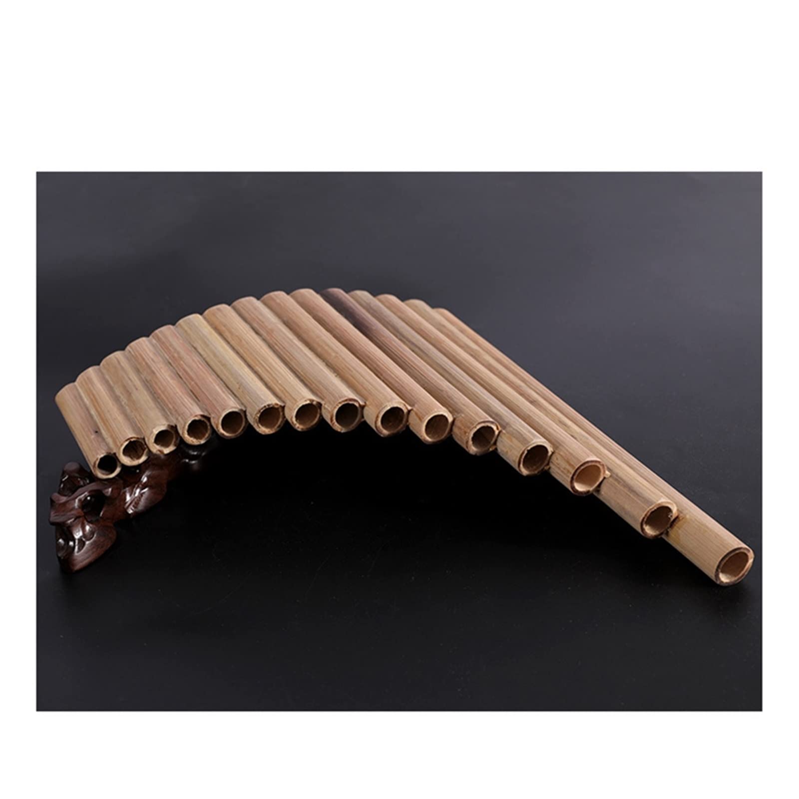 Zampoñas Flauta De Pan De Bambú 15 Tubos Instrumento De Viento Panpipe G Key Panpipe Hecho A Mano
