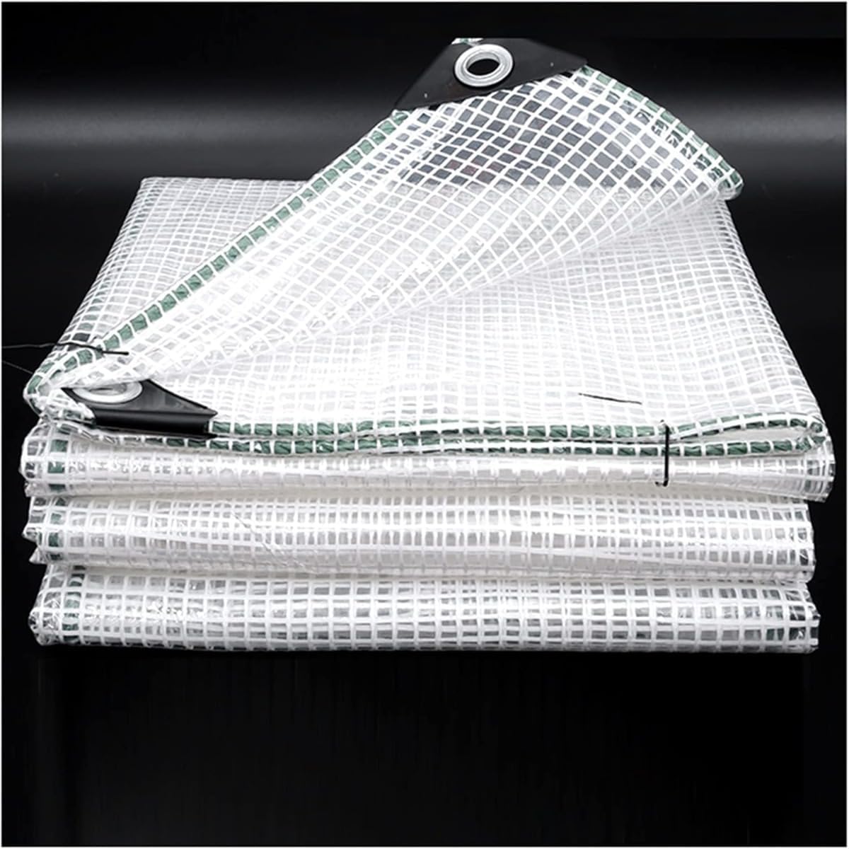 PE透明糸入りシート 屋外 防水シート 防水日焼け止め REENEWターポリン アイレット付 耐久性 タープ 植物保護カバー 屋外木