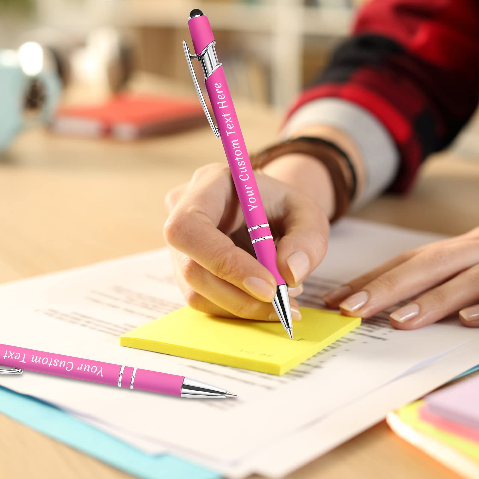 Personalisiert Kugelschreiber Mit Gravur - Hochwertiger Metall Stift Mit Stylus