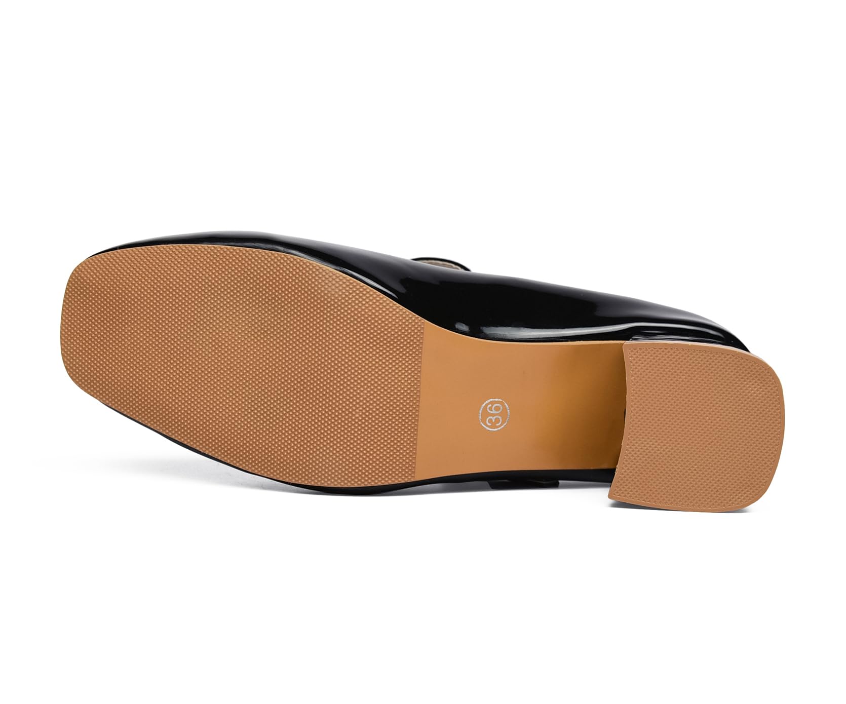 Chaussures Mary Janes à Petit Talon pour Femmes Confortables Légères Noir
