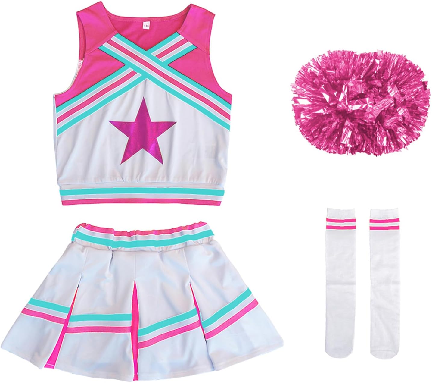 LOLANTA Cheerleader Costume for Girls Halloween Cheer Uniform Outfit