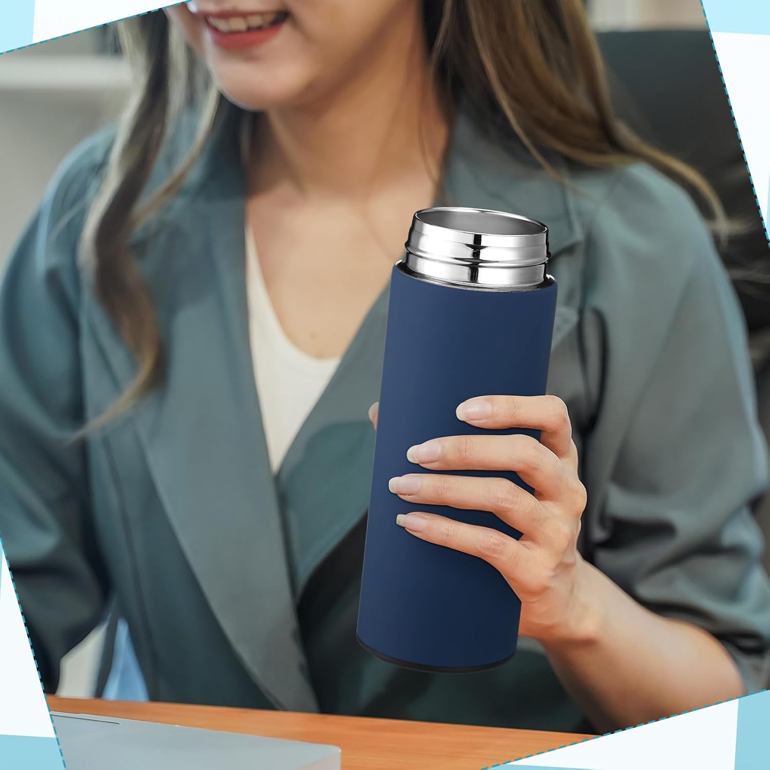 Thenshop Set of 5 New Employee Welcome to The Team Gift Sets Notebook Pen and Tumbler Welcome to The Team Box Employee Appreciation Gift Sets for New Worker Men Women Office(Blue) - Image 7