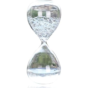 Luckinsell Sand Bubble Timer Creative Liquid Droplet Fantasy Decoration for Children Birthday Gift Transparent 14cm Funny Present Christmas Gift White