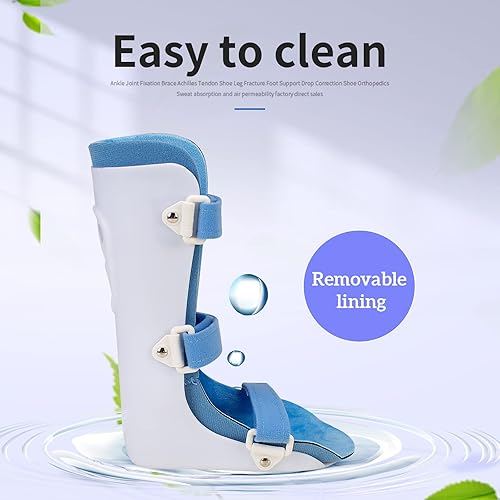 Miniatura 4 de Férula de pie AFO para niños pequeños, ortesis de tobillo y pie, férula nocturna pediátrica AFO para caminar con zapatos o dormir (grande, izquierda)