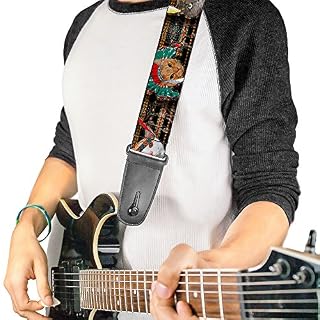 Buckle-Down Sangle de guitare – Dancing Bears Noir/multicolore – 5,1 cm de large – 73,7 à 137,2 cm de long - Les Beatles, Paul McCartney, John Lennon, RIngo Starr, George Harrison Buckle-Down Sangle de guitare – Dancing Bears Noir/multicolore – 5,1 cm de large – 73,7 à 137,2 cm de long – Image 2