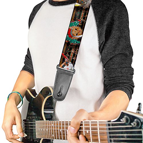 Buckle-Down Sangle de guitare – Dancing Bears Noir/multicolore – 5,1 cm de large – 73,7 à 137,2 cm de long - Les Beatles, Paul McCartney, John Lennon, RIngo Starr, George Harrison Buckle-Down Sangle de guitare – Dancing Bears Noir/multicolore – 5,1 cm de large – 73,7 à 137,2 cm de long – Image 3