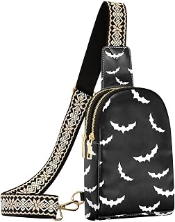Crossbody Sling Bag for Women Leather Shoulder Chest Bag | Small Fanny Pack for Hiking Travel