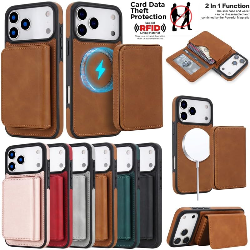 Étui rigide iPhone 12 Pro vert foncé avec coque amovible cuir