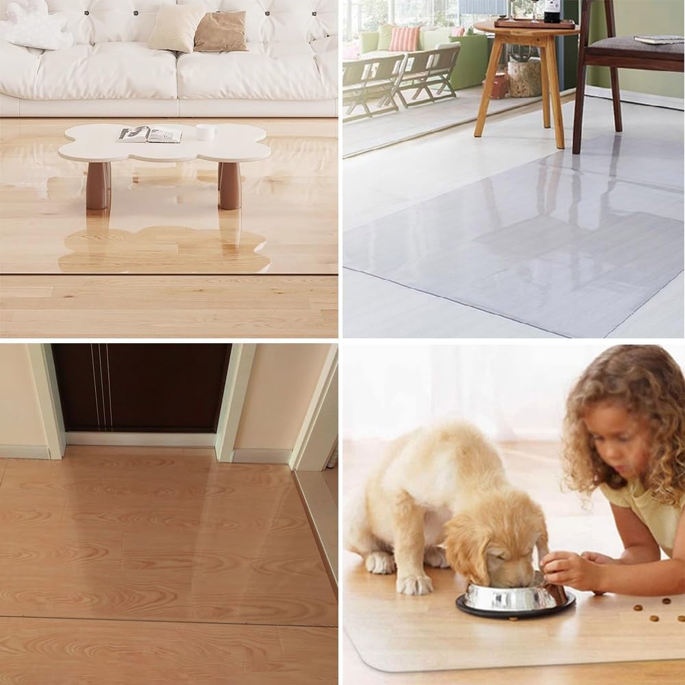 Tapete Para Silla De Pelo Plano A Bajo, Rectangular De