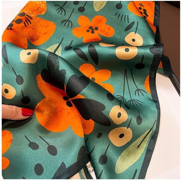 MEISEE Mulberry Silk Scarfs Women Small Square Scarf 21" x 21" Breathable Lightweight Neckerchief Headscarf - Image 6