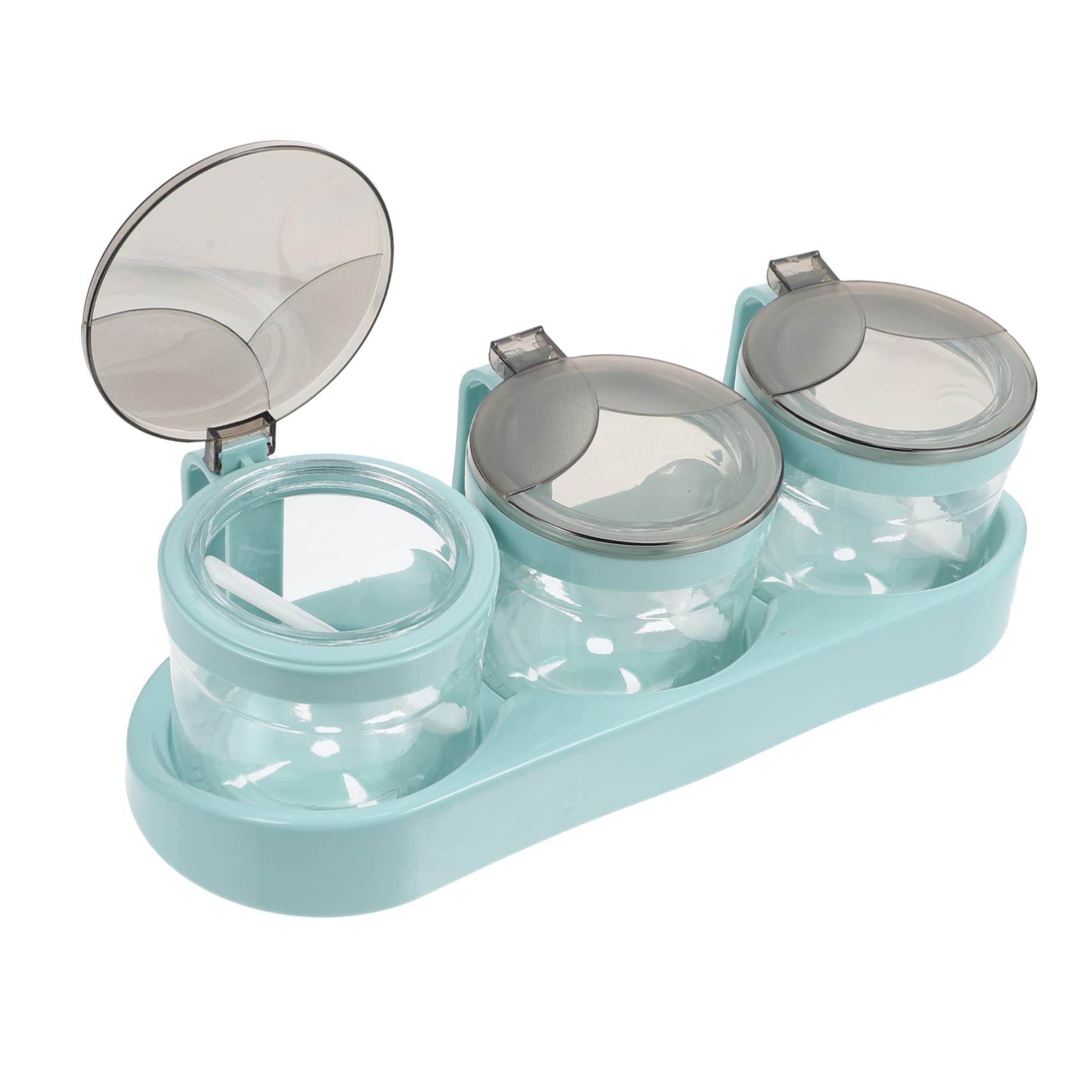 LABRIMP 1pieza Caja De Almacenamiento De Condimentos De Vidrio Para Cocina Frascos De Especias Multiusos Diseño Elegante y Para Sal Pimienta