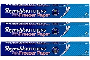 Reynolds Freezer Paper, 75 Square Foot Roll (Pack of 3): Essential for Freezer Storage