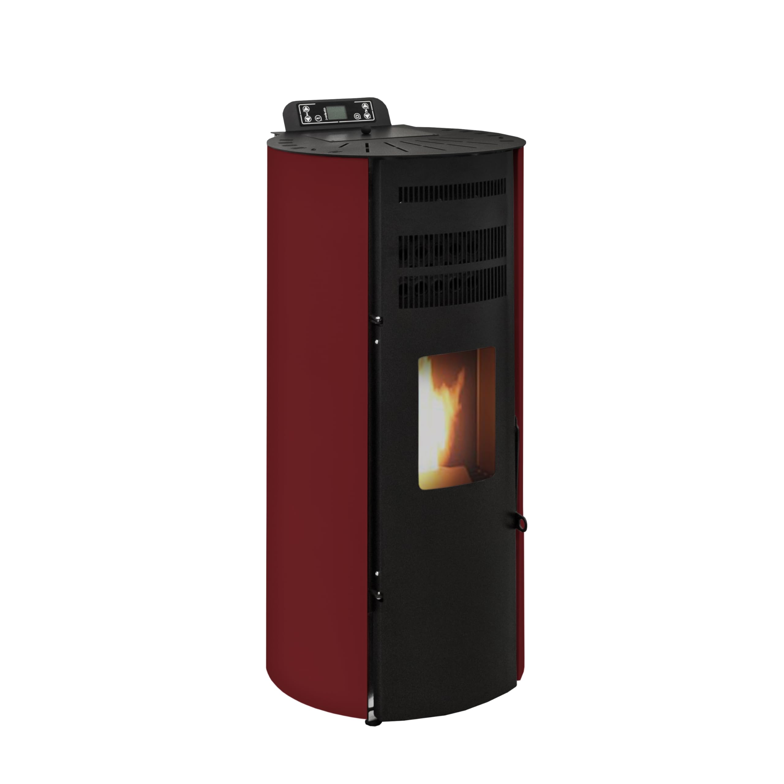 STUFE A PELLET ITALIA Boston 14 KW Canalizable WiFi | Estufa de pellets de aire ventilado, eficiencia 89% calefacción, 130 m², autonomía 15 h, programable, control WiFi 5 velocidades y potencias