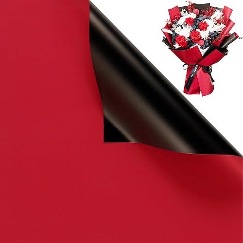 Miniatura 1 de Gloreyan 20 hojas de papel de regalo de flores, ramo de floristería para manualidades, ramo de flores frescas, envoltura impermeable, caja de