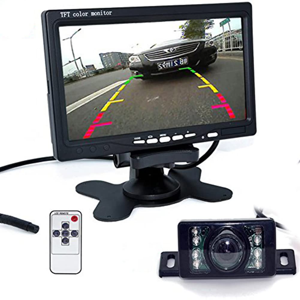 17,8 cm TFT LCD monitor + Night Vision auto retrovisore sistema 7LED Night Vision telecamera retromarcia
