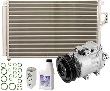 A/C Kit w/AC Compressor Condenser & Drier For Hyundai Santa Fe V6 2007 2008 2009 - BuyAutoParts 60-82700R6 New