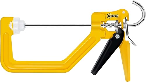 XINQIAO Abrazaderas de madera para carpintería, abrazaderas de trabajo de madera de acero resistente, juego de abrazaderas de barra de agarre rápido