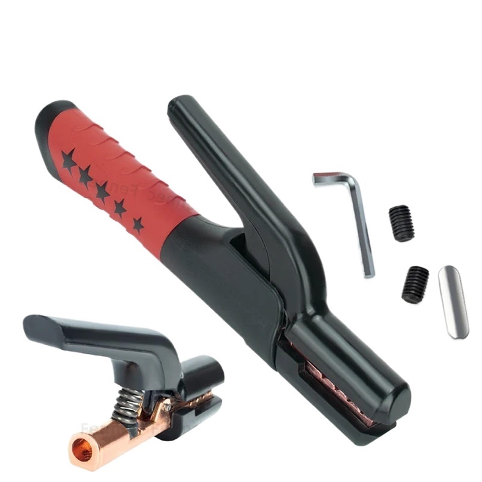 Qlyueui One Color 1Pcs Electric Welding Pliers 800A Heavy Duty Welding Electrode Holder Copper Electrode Clamp Holding Plier All Copper Anti-Scalding