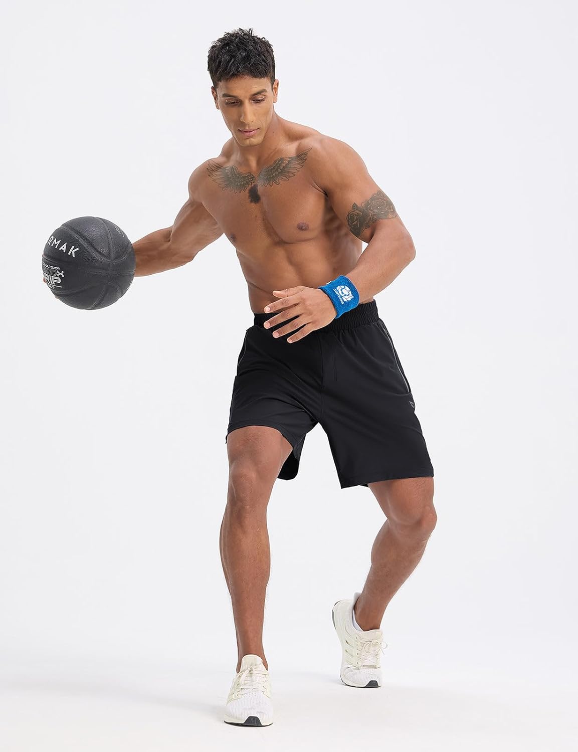 baleaf Men's Running Shorts 7" Quick Dry Athletic Workout 2 in 1 with Liner Lightweight Gym with Zipper Pocket UPF50+ - Image 7