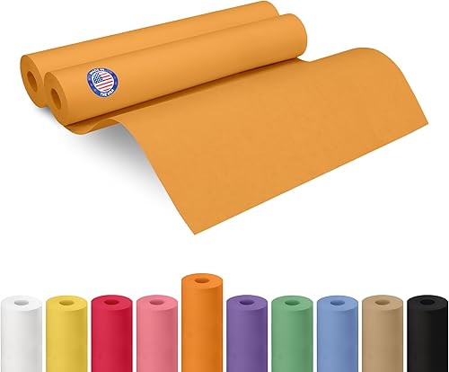 Miniatura 194 de IDL Packaging - Rollo de papel kraft rojo de 36 x 2160 pulgadas (180 pies), hecho en Estados Unidos, grosor 45 libras, arte, envoltura regalos