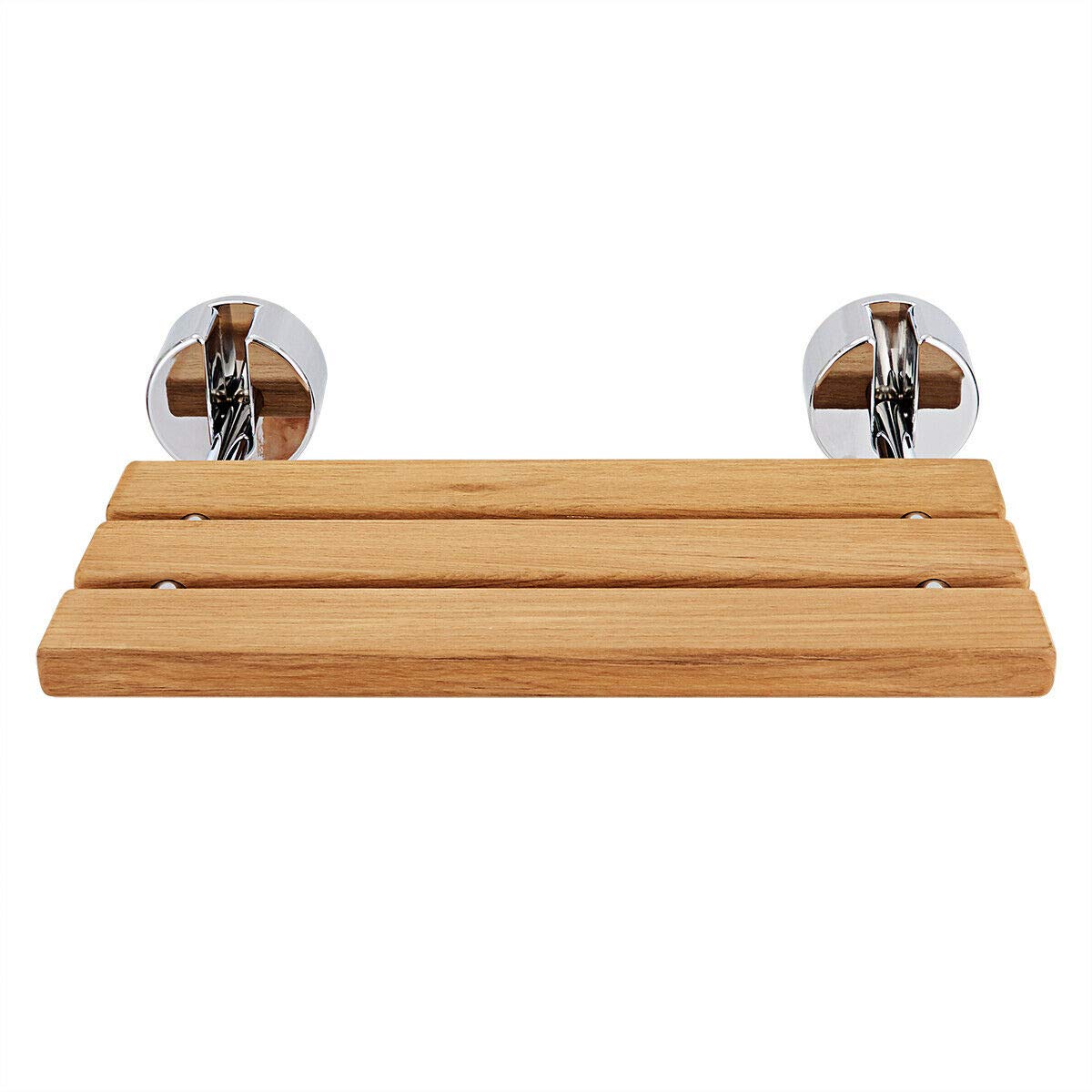 Buy Giantex 20" Teak Wood Folding Shower Seat Bench Folding Shower Seat