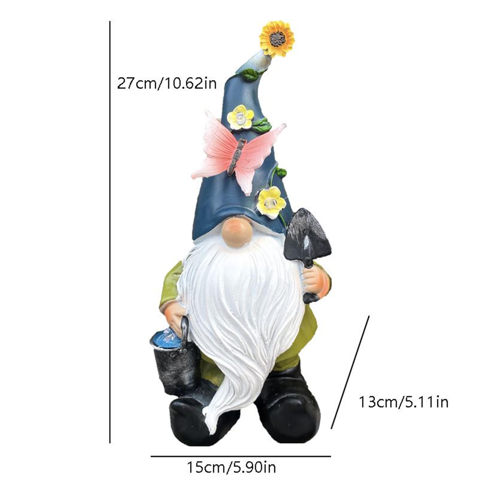 Statue Décorative De GNOME De Jardin en Résine Sculptures De Paysage