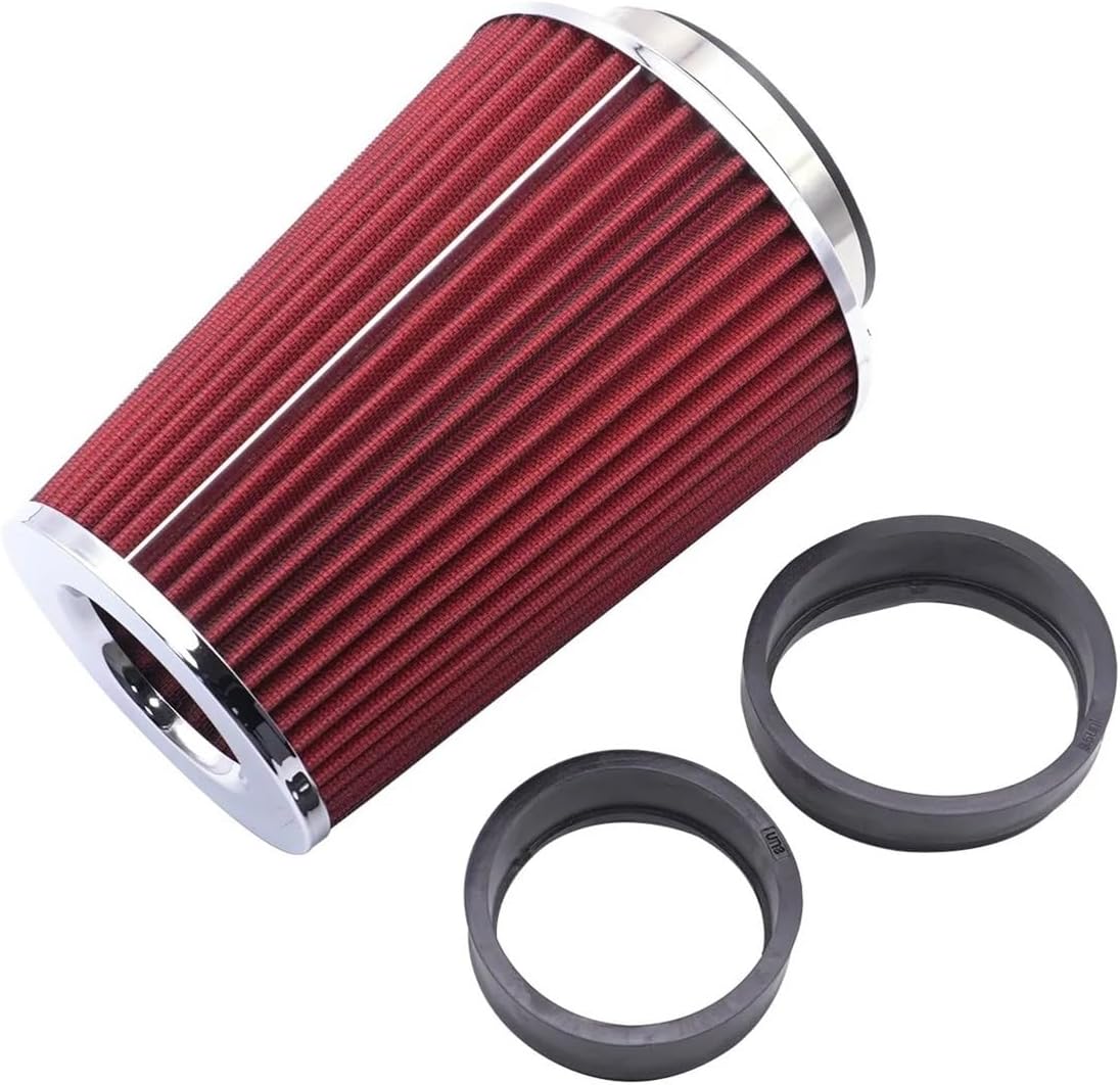 Car 76MM Air Filter Universal for Cold Intake Filters High Flow 89mm 101mm 3inch 4inch 3 in 1 Sizes(76 89 101MM-Blue)