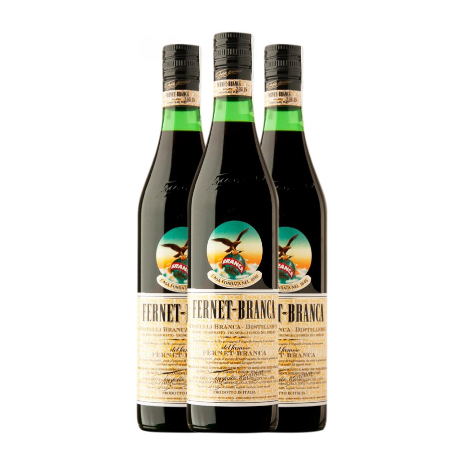 Digestivo Marie Brizard Fernet Branca 70 cl (Caja de 3 Botellas de 70 cl)