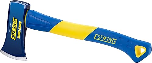 Miniatura 1 de Estwing Hacha, mango de 14 pulgadas, cabeza de 1.25 libras con mango de fibra de vidrio, modelo #62440