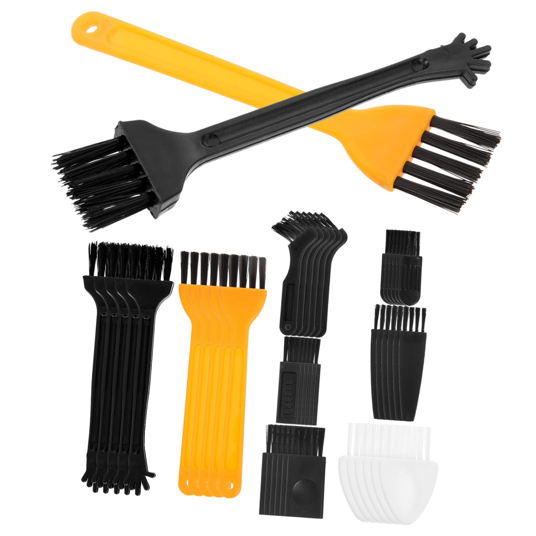 OSOLADY Small Cleaning Brush Set 48pcs Hair Clipper Gap Razor Blade Cleaner for Barber Brush Neck Duster