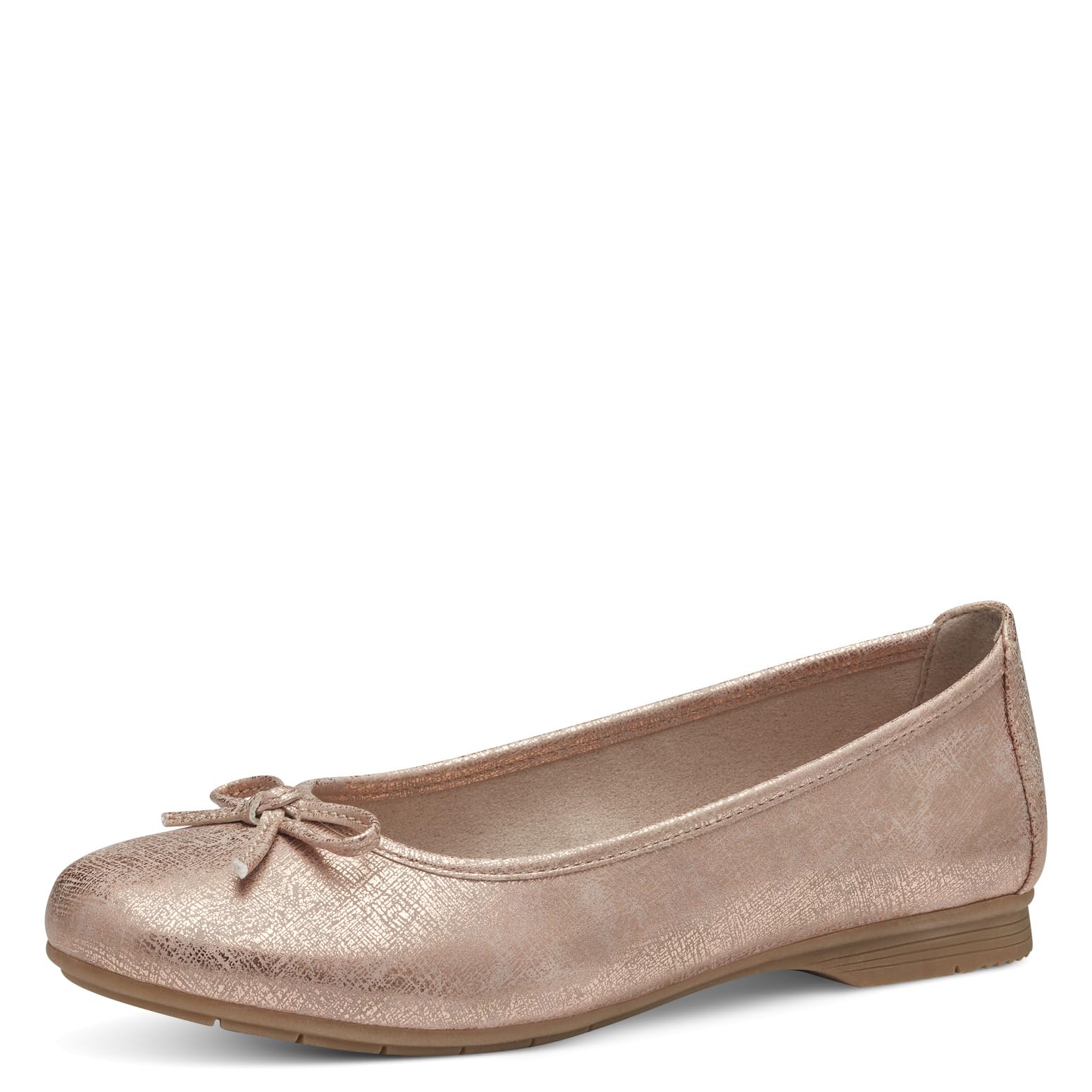 Jana Women’s Ballerinas with Bow Vegan, Rose Met Str, 4 UK