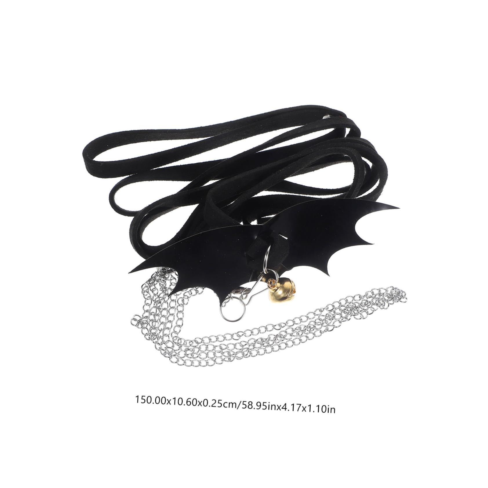 Garneck Turtle Harness Leash with Wing Design Adjustable Control Rope for Reptiles Lightweight and Durable Walking Collar for Turtles Black S