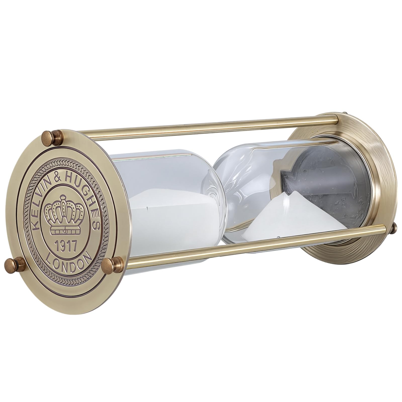 Clessidra vintage da 60 minuti, in metallo, con base color oro sabbia, con timer, orologio decorativo retrò in vetro, decorazione per la casa, studio e ufficio, elegante