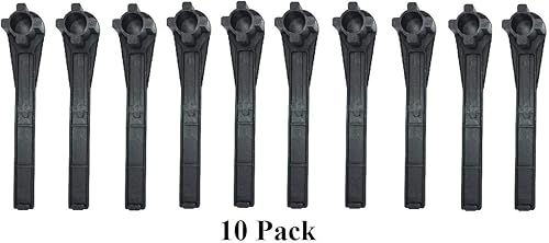 Miniatura 16 de JSP Manufacturing Llave de gas y bung llave de tambor sólido sin chispas (paquete múltiple) (NEGRO) (1)