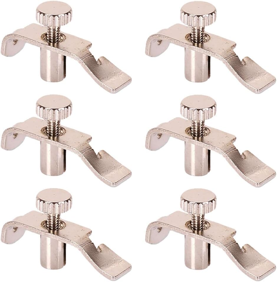 6pcs Stainless Steel Erhu Fine Tuners - Erhu Instrument,String Adjusters for Erhu Instrument, Easy to Use, Silver