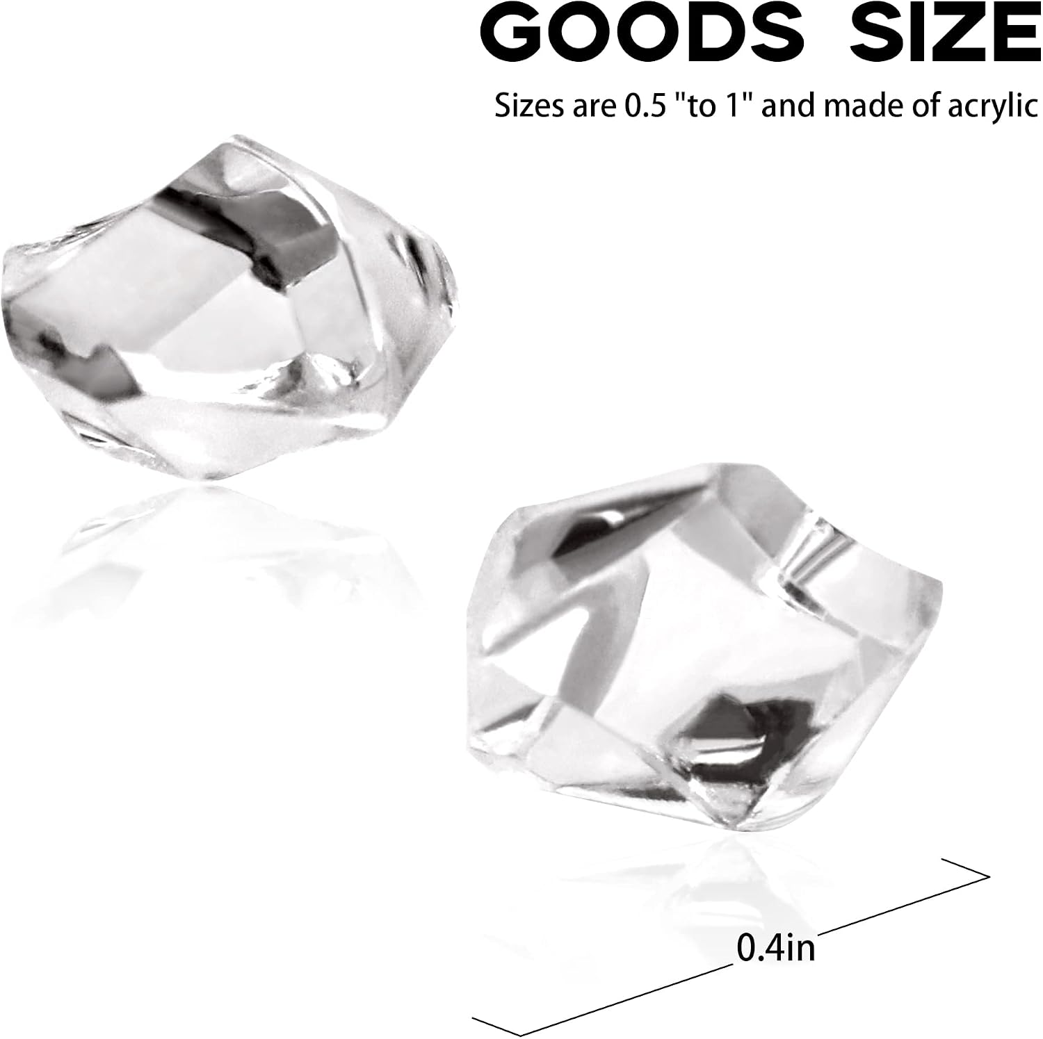 UPlama 600PCS Fake Crushed Ice Rocks - Image 3