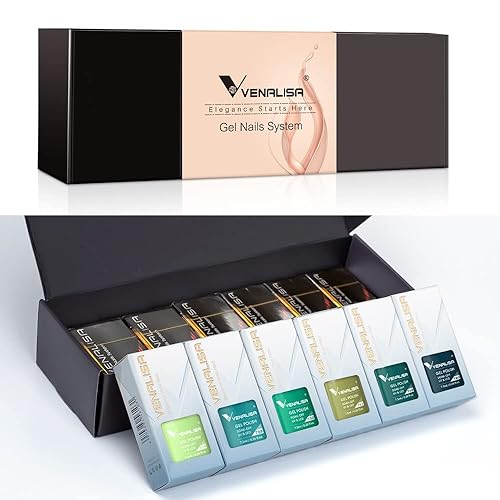 Miniatura 9 de VENALISA - Juego de 12 esmaltes de uñas de gel verde, verde salvia, esmeralda, verde oliva, verde claro, de alto brillo, para manicura francesa,