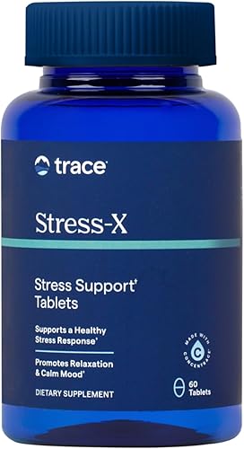 Trace Minerals Stress-X - Suplemento dietético con fibra dietética y Trace Minerals - Suplemento de magnesio para apoyo a la salud del sueño -