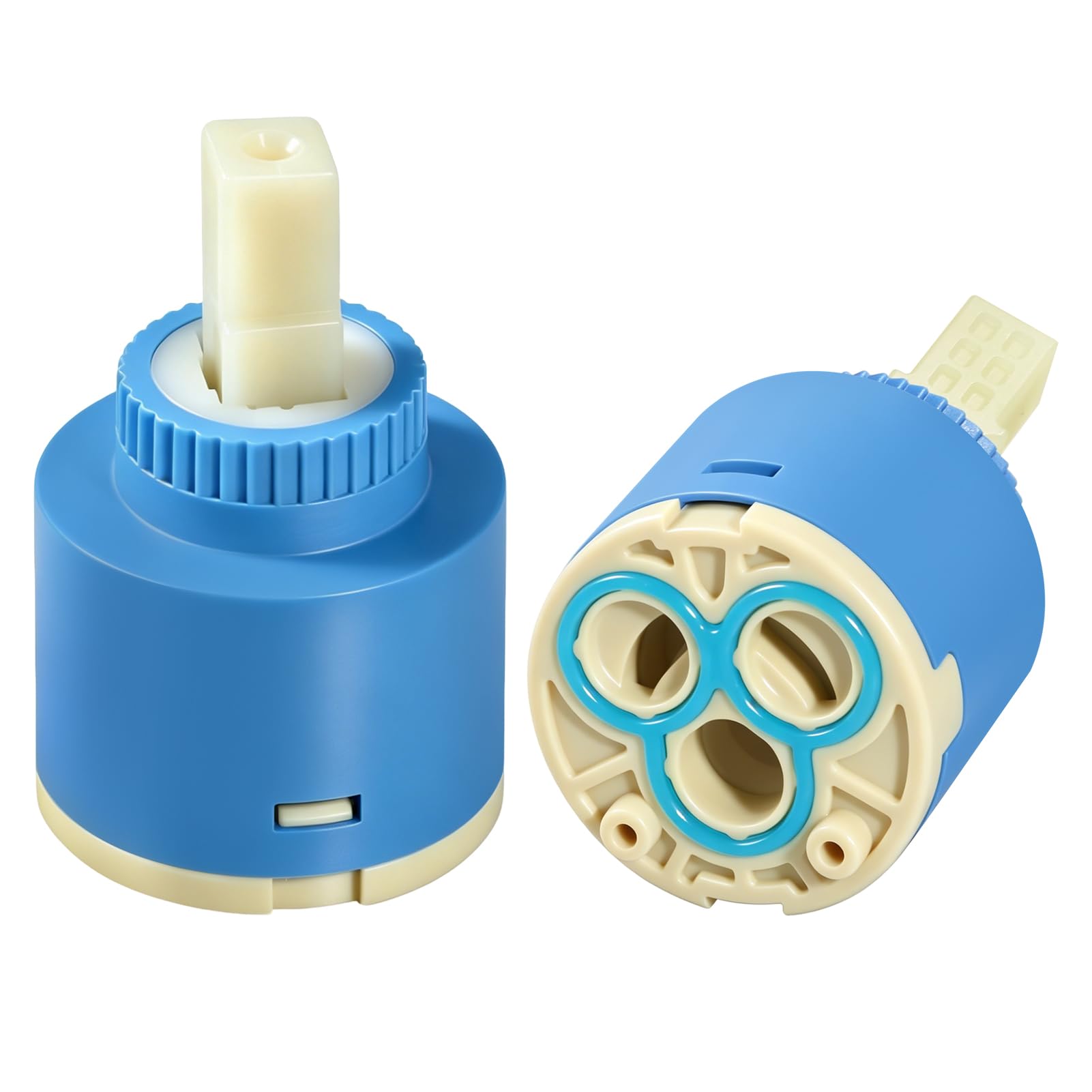 Cartucho Grifo Monomando 35mm (2 Piezas) - Cartucho Cerámico de Repuesto para Blanco 121894 para Grifo de Cocina y Lavabo, Válvula de Reparación Fácil de Instalar, Compatible con Múltiples Modelos